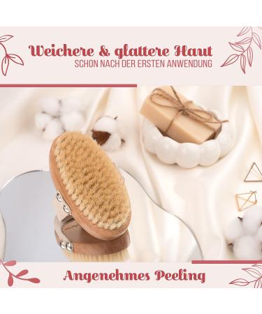 Eco-Friendly Oval Body Brush | Plastic-Free Dry Peeling & Massage Brush for Healthy Skin - Buy Online on GoSupps.com