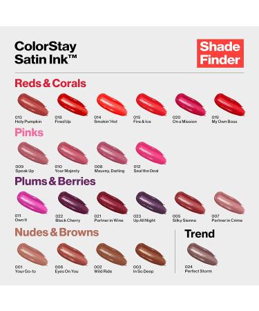 REVLON ColorStay Satin Ink Crown Jewels Pink Duchess Liquid Lipstick - Longlasting & Waterproof Lipcolor with Black Currant Seed Oil - 0.17 fl oz (Pack of 1) - Buy Online on GoSupps.com