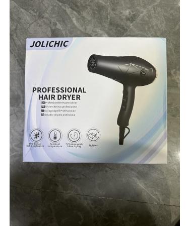 Jolichic 2400W AC Motor Hair Dryer - Professional Styling Tool with Diffuser 2 Concentrators & 4 Combs | 3 Heat 2 Speed Levels Cold Shot Button - Perfect for Salon Quality Curly Hair - Buy Online on GoSupps.com