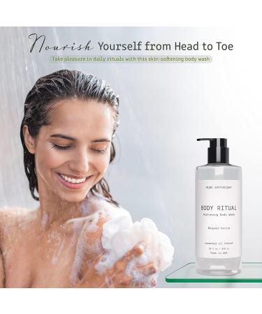 Muse Bath Apothecary Bergamot Vanille Body Wash - Hydrating Essential Oil Infused Aromatherapy Wash for Women & Men - Natural 32oz - Buy Online on GoSupps.com