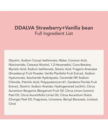  +Headband WHIPPED CREAM VEGAN CLEANSER DDALVA 4.5 oz | Strawberry + Vanilla bean | For Dull Skin Radiant Glow - Buy Online on GoSupps.com
