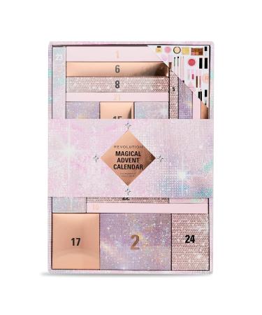 Revolution Beauty 24-Piece Holiday Advent Calendar - Vegan Makeup Gift Set with Lip Gloss Lip Masks Brushes & Brow Gel - Perfect for International Shipping - Buy Online on GoSupps.com