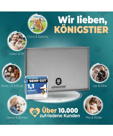 K nigstier Non-Slip Bowl Pad for Dogs & Cats | 100% BPA-Free Silicone Feeding Underlay - Large 48x30 cm - Buy Online on GoSupps.com