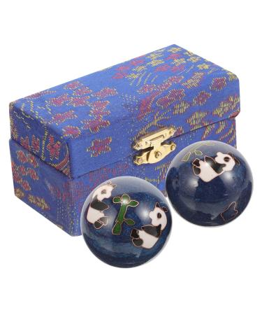 Healvian 2st fitness handball fitness devices fitness equipment sabberlack Small hand rolling balls handmade balls panda outside gymnastics ball relaxation ball little ball -box enamel