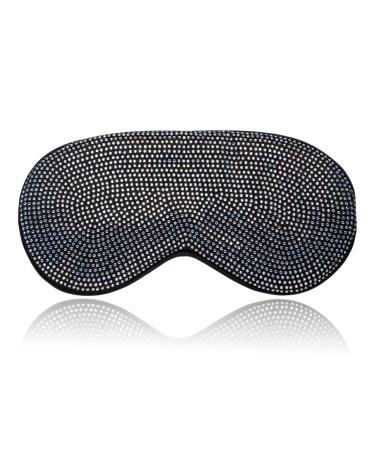 Natalie Mills Bling Sleeping Masks! Beauty Sleep Masks! REAL Silk Eye Masks! (Black & White)