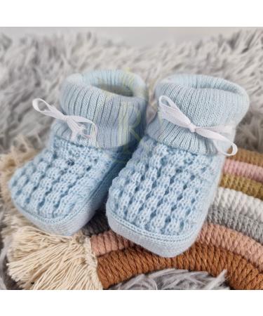 Royal Icon Baby Booties 0-3 Months Blue - Soft & Stylish Newborn Slippers for Boys and Girls - Ri403 Ri1045 - Buy Online on GoSupps.com