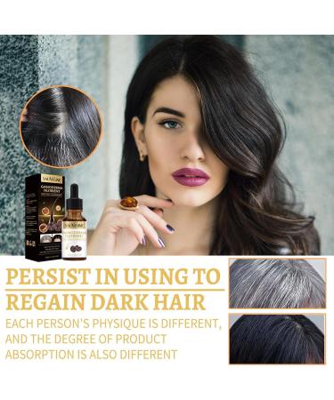 Lambo Darkening Oil for Gray Hair - 30ml Natural Nourishing Repair Nutrient for White Hair - Oil Control Hair Strengthening for Gray Hair Men Women - Buy Online on GoSupps.com