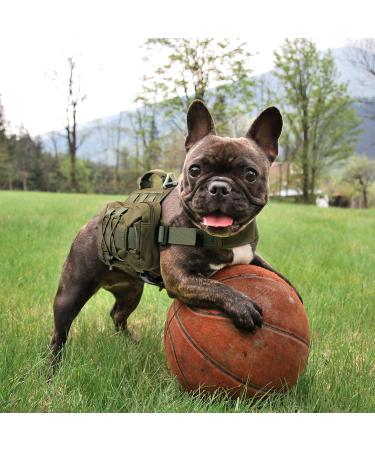 EXCELLENT ELITE SPANKER Tactical Military Dog Saddle Bag Harness Saddlebag Backpack for Medium Large Dogs(Brown L) L Brown - Buy Online on GoSupps.com
