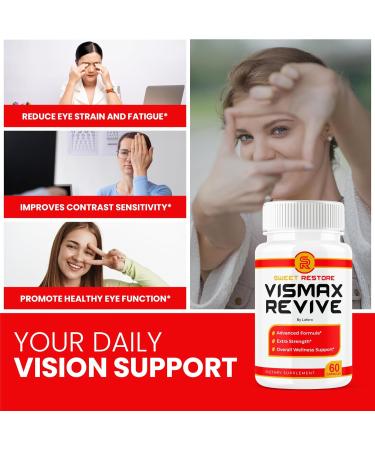 (5 Pack) Vismax Revive Capsules Vis Max Premium Eye Health & Vision Support Vitamin Supplement Pills All-Natural Advanced Formula Sharper Healthy Eyesight Focus Visual Sight Overall Health (300 ct) - Buy Online on GoSupps.com