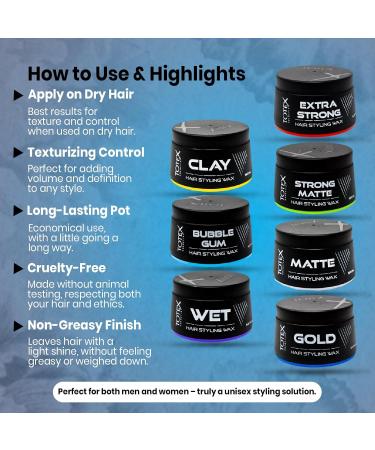 Totex BUBBLE GUM Hair Styling Wax I Bubble Gum Hair Wax I Chewing Gum Scented Hair Wax I Shiny Natural Hair Look I 150ml (3 Pieces) - Buy Online on GoSupps.com