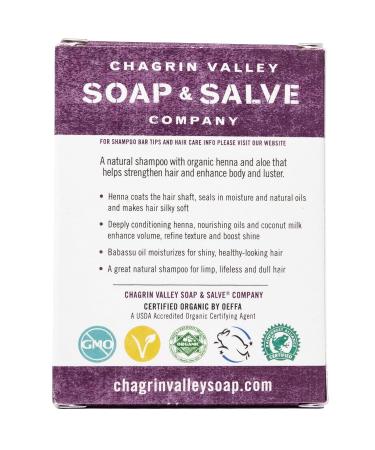Chagrin Valley Organic Natural Shampoo Bar - Henna | Eco-Friendly Plastic-Free International Shipping - Buy Online on GoSupps.com