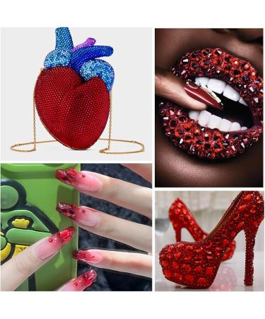 YHMQ 576 pcs Red Rhinestones for Nails - SS30 Nail Crystals (6.4-6.5mm) | Premium Nail Art Supplies - Buy Online on GoSupps.com