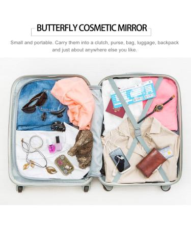 Buy Healifty Portable Vintage Makeup Mirror - Double Sided Folding Metal Travel Mirror for On-the-Go Glam - Buy Online on GoSupps.com