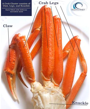 Premium Ocean's Finest Snow Crab Legs (Large) - 3 LB's - Fresh Seafood Delivered - Buy Online on GoSupps.com