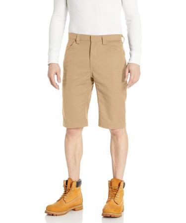 Red Kap Men's Lightweight Crew Shorts Khaki 36W x 13L