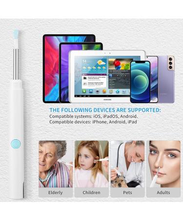 Wireless Earwax Otoscope with Charging Station and 14 Cleaning Tools | 3M High-definition Camera | 3-level LEDs | for iOS & Android - Buy Online on GoSupps.com