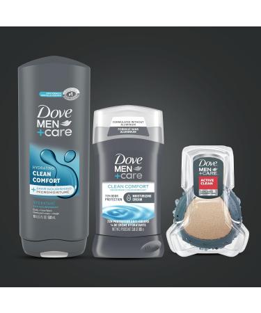 Dove Men+Care Gift Set Clean Comfort Body Wash Deodorant & Shower Tool | International Shipping Available - Buy Online on GoSupps.com