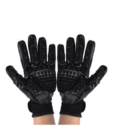 DDOXX gloves for animal care - 2 Series Set Career shoes for pets - Gloves for hair removal in cats dogs and horses - escaped gloves bathing and massage - black - Buy Online on GoSupps.com