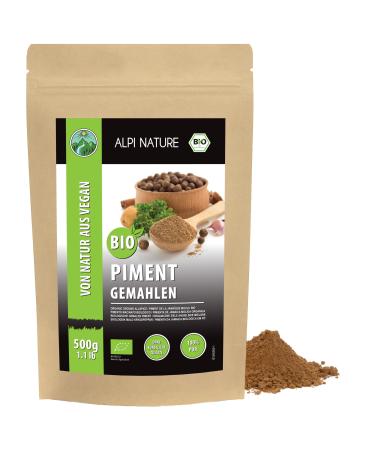 Alpi Nature Organic Ground Chilli Pepper (500g) Organic Chilli Powder Organic Ground Chilli Beans 100% Natural Chilli Powder No Additives Ground Organic Chilli Seeds