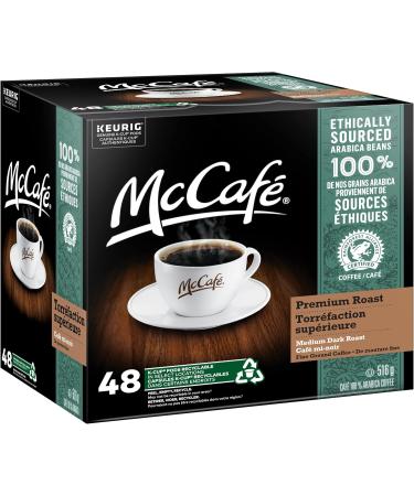 McCaf Premium Medium Dark Roast K-Cup Coffee Pods 48 Count For Keurig Coffee Makers & McCaf Premium Medium Dark Roast Decaf K-Cup Coffee Pods 30 Count For Keurig Coffee Makers - Buy Online on GoSupps.com