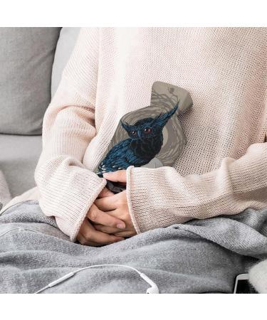 Owl Skeleton Hot Water Bottle with Plush Cover | Hand Warmer for Adults & Kids - 26.5x15.3cm | International Shipping Available - Buy Online on GoSupps.com