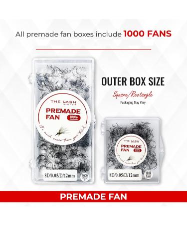 Premium Premade Fan Eyelashes Mixed Length Pack - 6D to 14D | C/CC/D Curl 8-20mm | 0.03/0.05/0.07 Thickness | Wispy Loose Eyelash Extensions - Buy Online on GoSupps.com