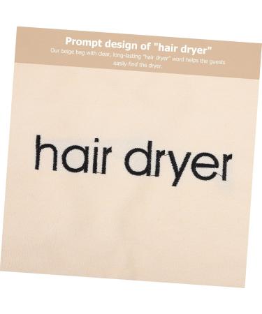 Mikinona 2pcs Hair Dryer Storage Bag Hair Dryer Holiday Travel Bathroom Hairdryers Travel Pouch Beige Fabric - Buy Online on GoSupps.com