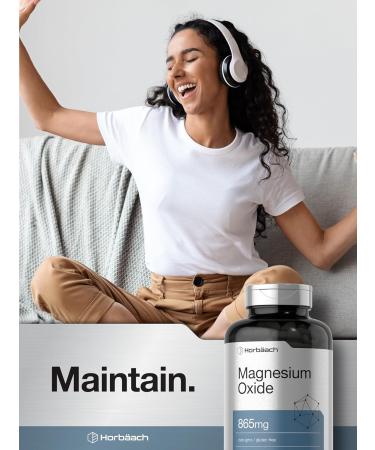 Horb ach Magnesium Oxide 865 mg | 200 Capsules | Non-GMO and Gluten Free Supplement 200 Count (Pack of 1) - Buy Online on GoSupps.com