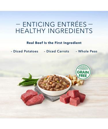 Blue Buffalo Delights Small Breed Wet Dog Food Variety Pack 12 Cups, Beef in Hearty Gravy - 3.5oz - Buy Online on GoSupps.com