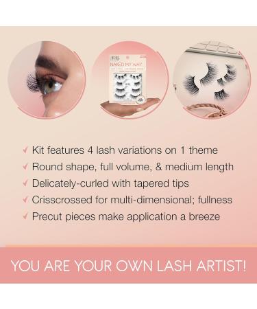 Shop Ardell Naked My Way 436 False Eyelashes - 4 Pairs for All-Day Wear | International Shipping Available - Buy Online on GoSupps.com