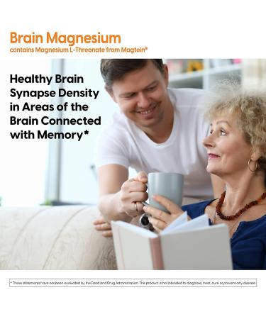 Doctor's Best Brain Magnesium with Magtein 50mg - 90 Veggie Caps for Cognitive Support - Buy Online on GoSupps.com