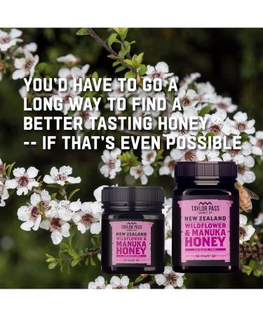 Taylor Pass Honey Co. Wildflower & Manuka Honey | Sustainable New Zealand Honey | 250g - Buy Online on GoSupps.com