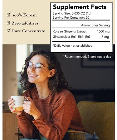 Ilhwa Pure Concentrated Ginseng Tea 1.7 oz - Premium Herbal Boost - Buy Online on GoSupps.com