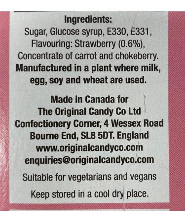 Natural Candy Shop Strawberry Candy Canes 168g - Buy Online on GoSupps.com