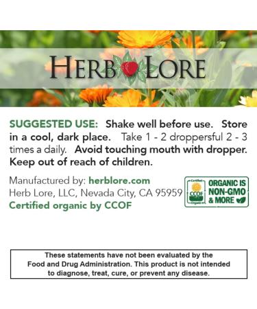 Herb Lore Organic Dandelion & Nettle Tincture - Liquid Dandelion Leaf & Stinging Nettle Leaf Extract Drops (4 fl oz) 4 Fl Oz (Pack of 1) - Buy Online on GoSupps.com