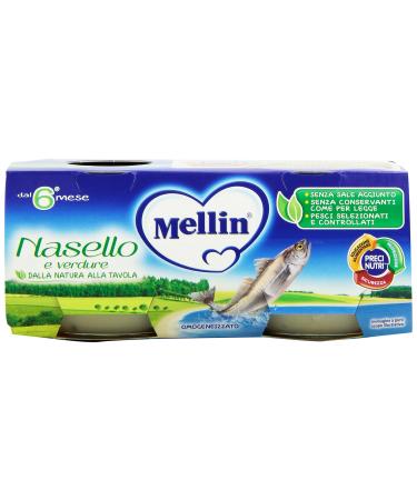 Mellin Mellin - Omogenised Nose & Vegetables - 12 Boxes of 2 Pieces of 80g 24 Pieces 1900g
