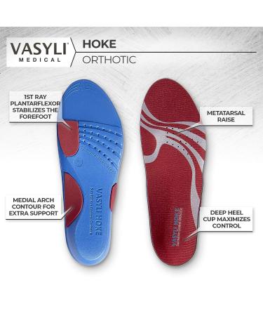 Vasyli Hoke Supination Control Orthotic - Large Size | Foot Insole for High Arch & Supination Relief, Supports Lateral Ankle - Normalize Foot Biomechanics - Buy Online on GoSupps.com