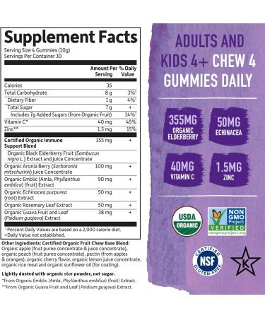 Garden of Life Elderberry Gummies for Adults & Kids Immune Support with Magnesium Citrate Gummies for Stress Sleep & Recovery Elderberry Gummies + Supplement - Buy Online on GoSupps.com