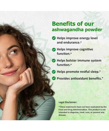 Reddy Naturals Aryana Pure Organic Ashwagandha Powder - High-Potency Root Extract with 10% Withanolides - Natural Orange Flavor for Stress & Energy Support - 4.2 OZ (120g) - Buy Online on GoSupps.com