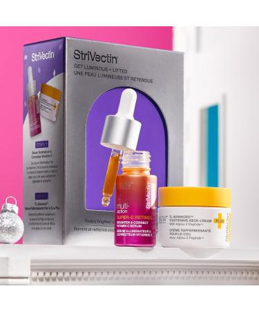 StriVectin Super C Retinol Vitamin C Serum & TL Neck Cream - Brighten & Correct 2 Piece Kit | International Shipping - Buy Online on GoSupps.com