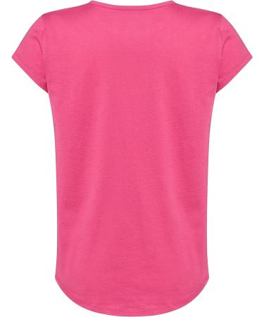 adidas Girls' 3T Short Sleeve Cotton Tee - Semi Lucid Fuchsia - Buy Online on GoSupps.com
