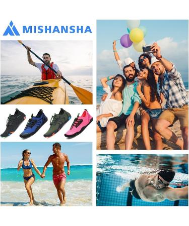 Mishansha Quick Dry Water Shoes - Carbon Black - Size 9.5 Women/8 Men - Buy Online on GoSupps.com