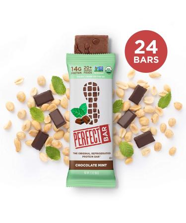 Perfect Bar Original Chocolate Mint Protein Bars - 2.3 Oz (24 Count) - Buy Online on GoSupps.com