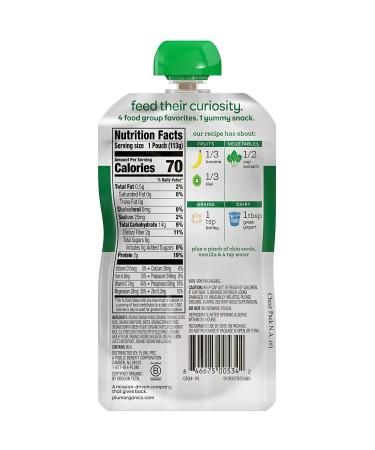 Plum Organics Mighty 4 Baby Food Pouch - Banana Kiwi Spinach Greek Yogurt & Barley - 4oz (6 Pack) - Organic Squeeze Food for Babies, Kids, Toddlers - Buy Online on GoSupps.com