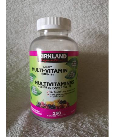 Kirkland Signature Adult Multi-Vitamin Gummies Made with Organic Sweeteners - 250 Gummies