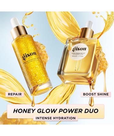Gisou Honey Infused Hair Serum | Hydrating Heat Protectant for Damaged Dry Hair & Split Ends - 30ml - Buy Online on GoSupps.com