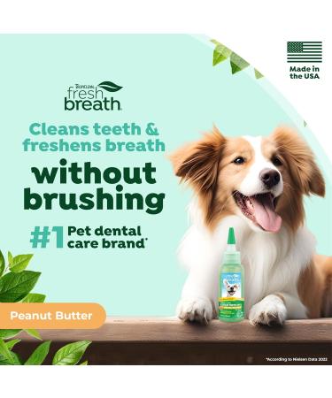 TropiClean Oral Care Gel Peanut Butter - 59 ml | Premium Dental Care for Pets - International Shipping Available - Buy Online on GoSupps.com