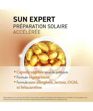 OENOBIOL Sun Expert Accelerated Sun Preparation - Anti-Oxidant Cellular Protection - Promotes Intense and Radiant Tan - Food Supplement 15 Vegetable Capsules 15 Days - Buy Online on GoSupps.com