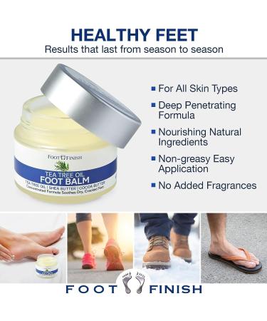 LOVE LORI Foot Balm for Dry Cracked Feet - Tea Tree Oil Cream for Athletes Foot Treatment - Moisturizing Heel Balm & Repair Cream - Dry Feet Treatment for Women | Foot Finish - Buy Online on GoSupps.com