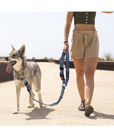 Adjustable Blue Safety Harness for Dogs | Elastic Buffer & 360 Rotary Carabiner | Heavy-Duty Nylon Pet Seat Belt - Buy Online on GoSupps.com